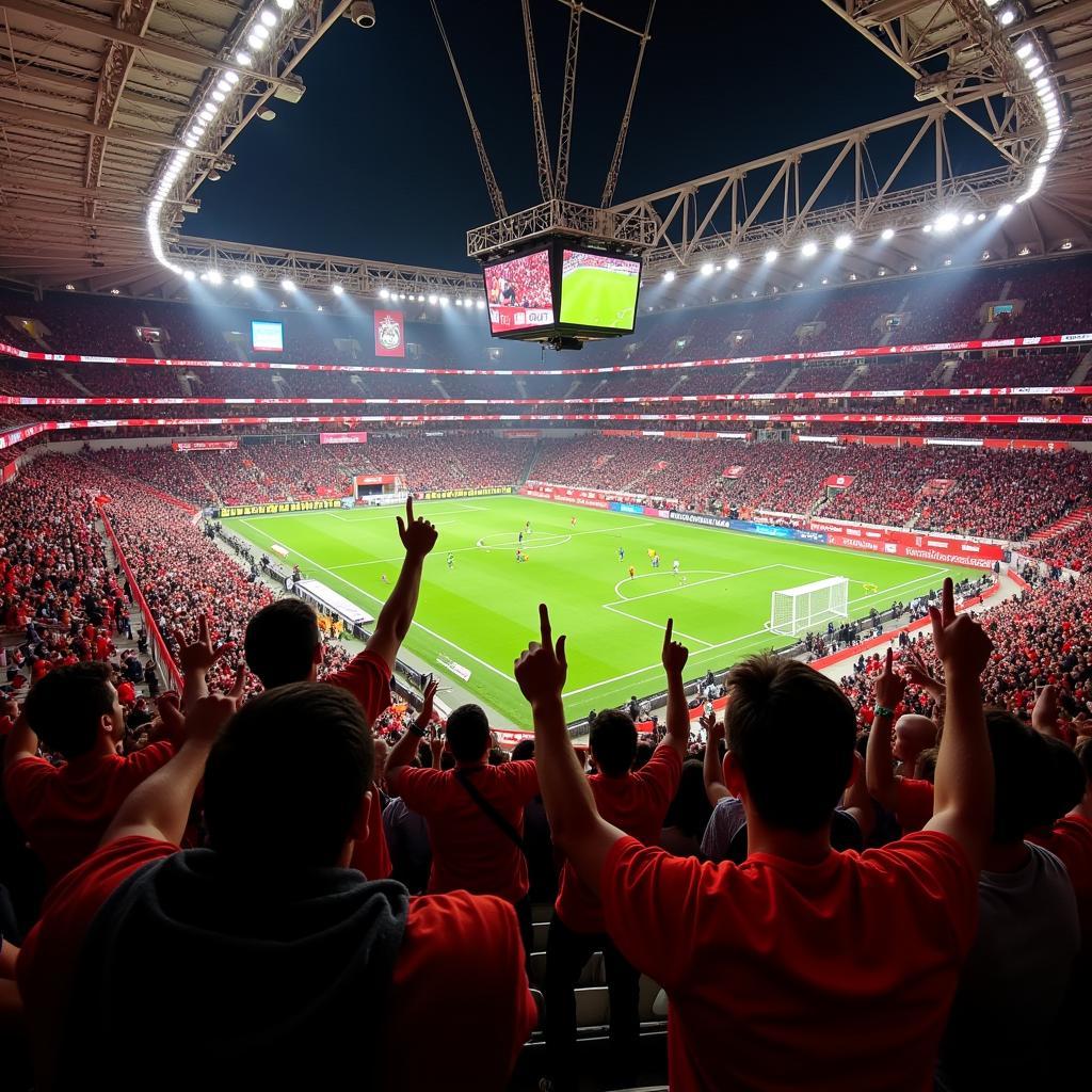 Public Viewing in der BayArena