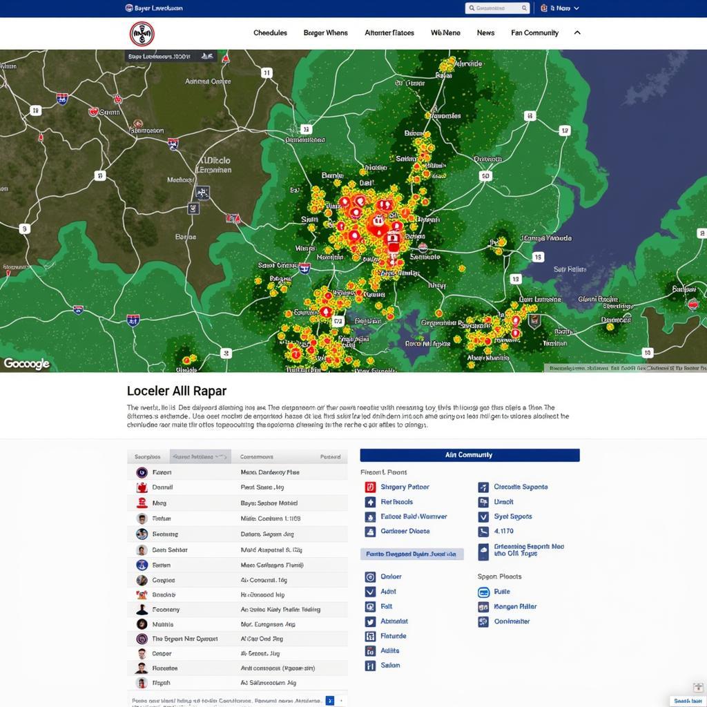 Website mit Regenradar für Leverkusen