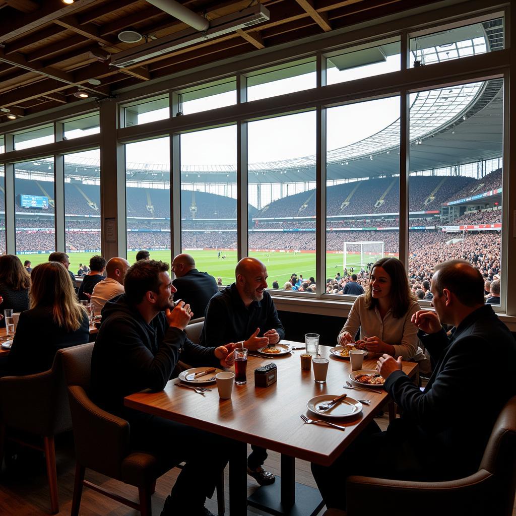 Restaurant in der BayArena Leverkusen 