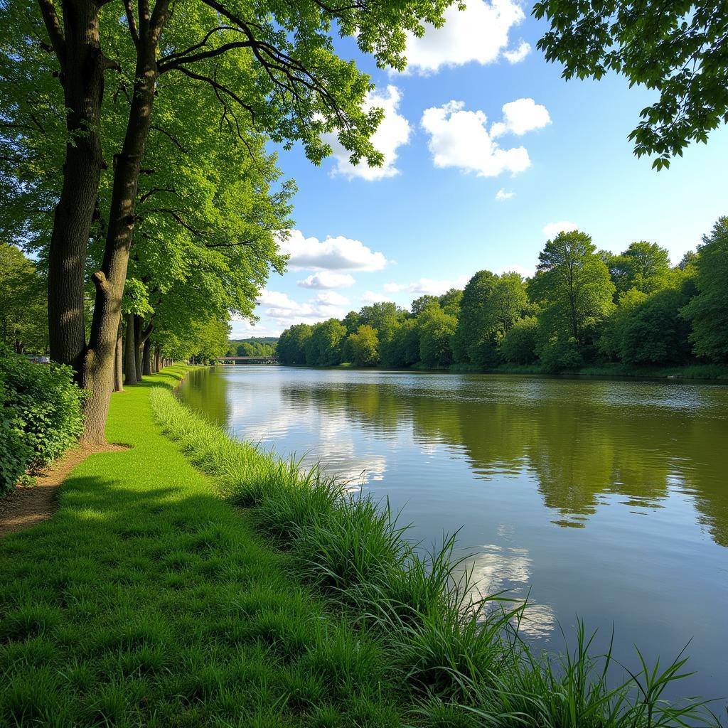 Naturnahe Umgebung in Rheindorf, Leverkusen