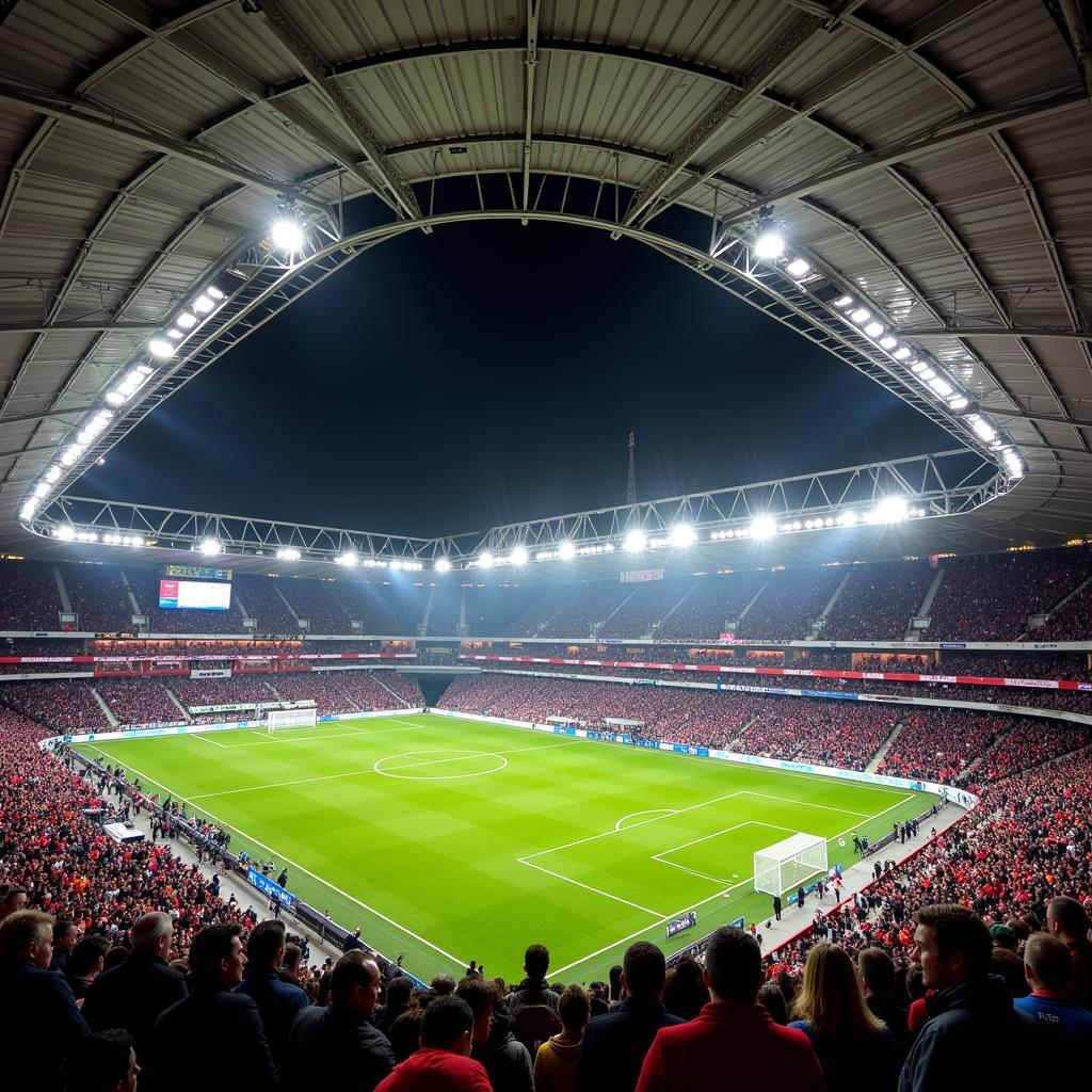 Köln gegen Leverkusen: Das RheinEnergieStadion wird zum Hexenkessel.