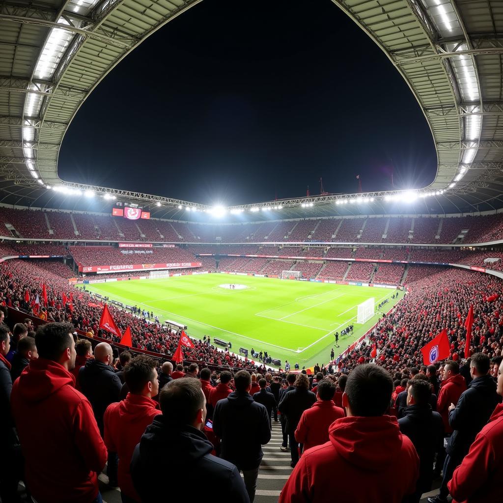 Das RheinEnergieStadion in Köln