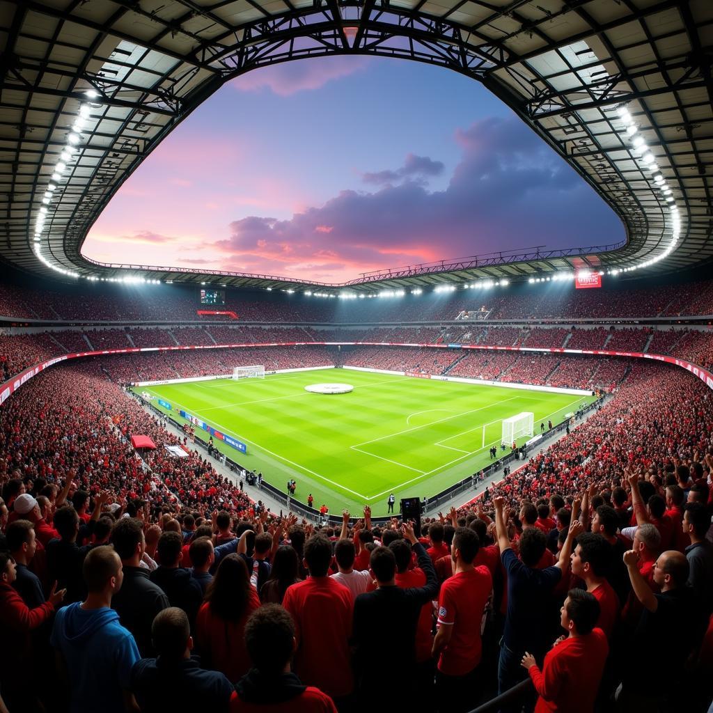 Fans des 1. FC Köln und Bayer Leverkusen