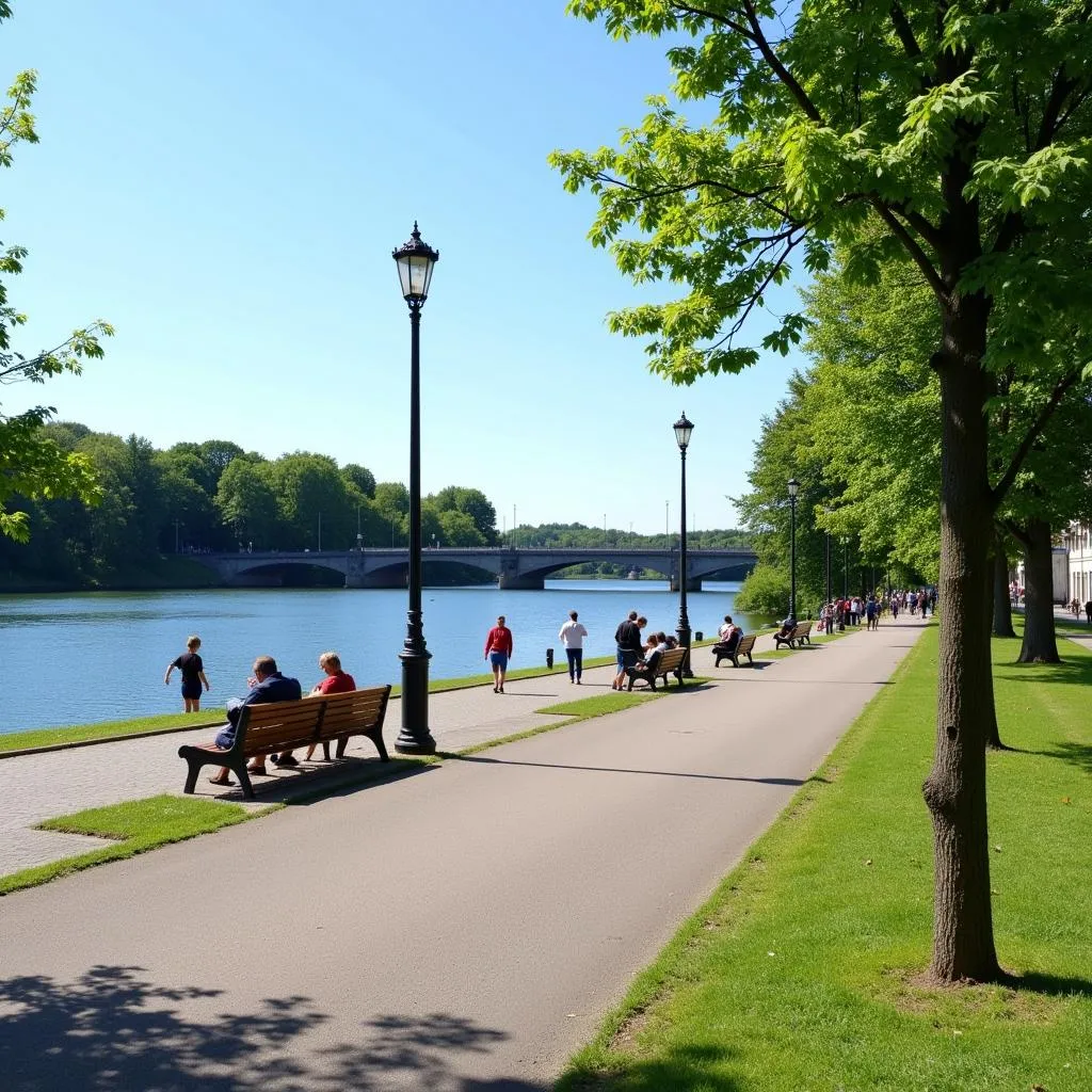 Entdecke die Rheinpromenade in Leverkusen