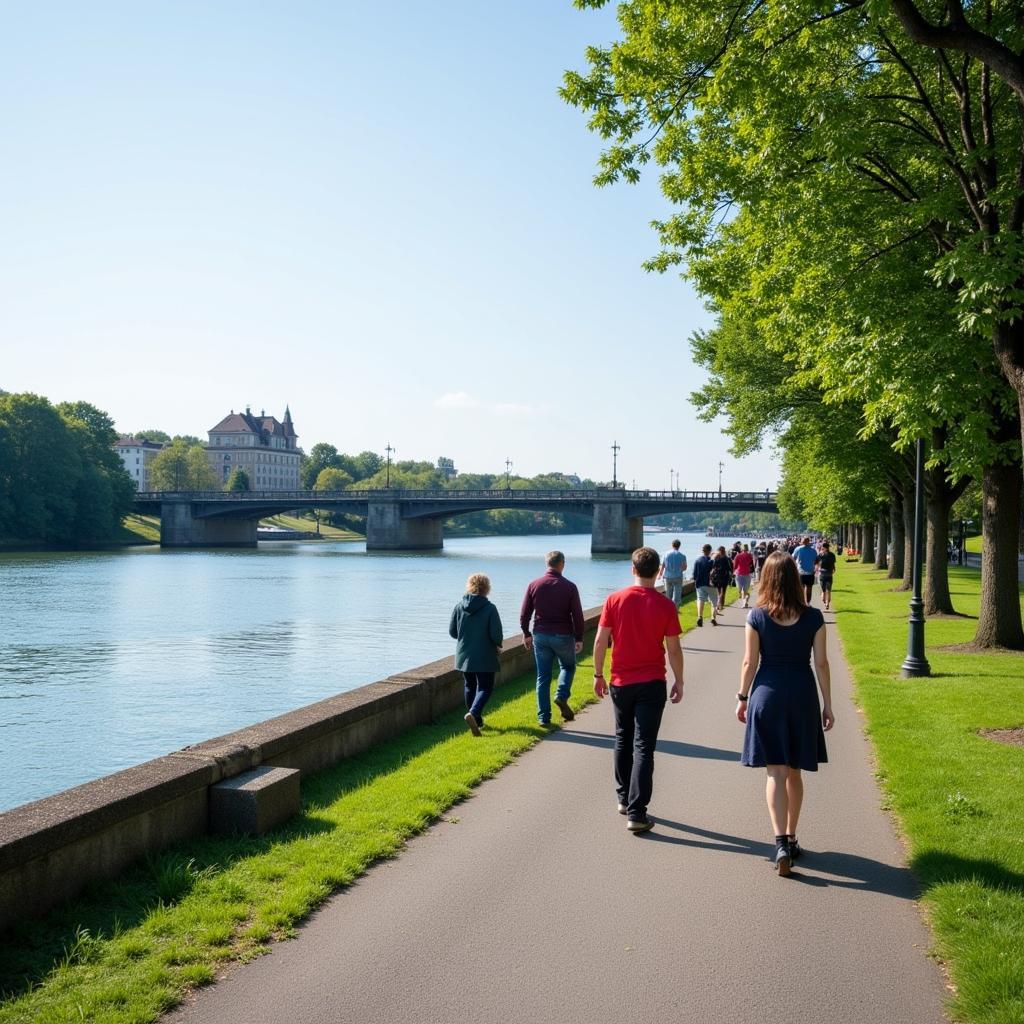 Leverkusen Rheinpromenade