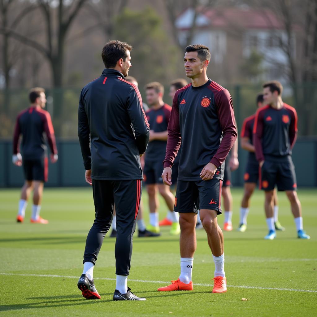 Ronaldo im Leverkusen Training