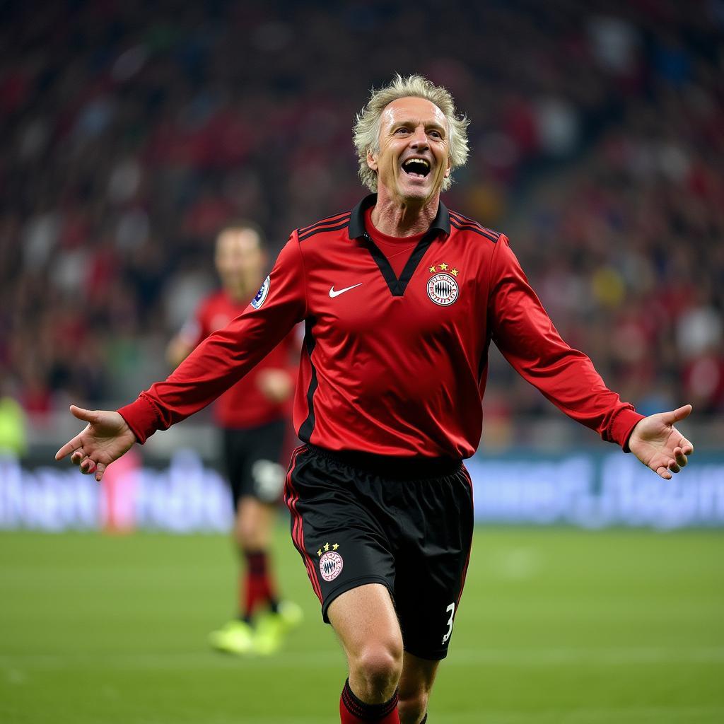 Rudi Völler beim Rheinischen Derby