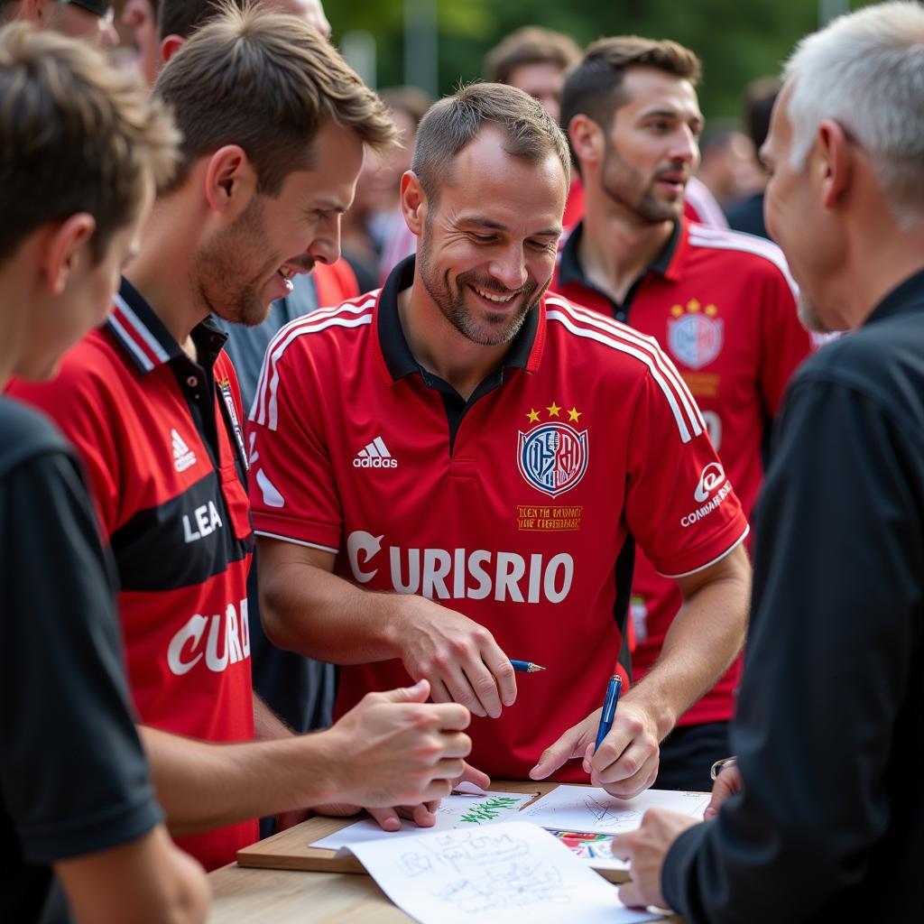 Rüdiger Vollborn mit Fans