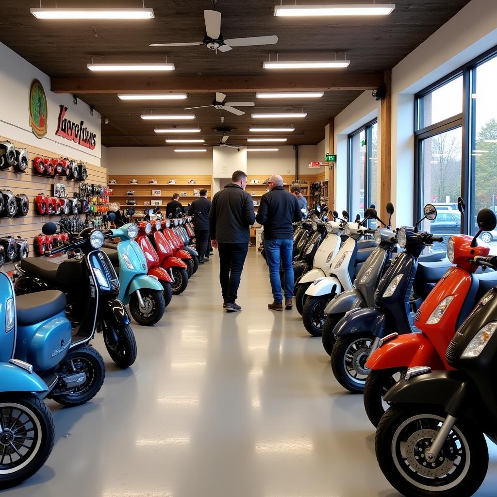 Auswahl an Scootern bei Scooterland Leverkusen