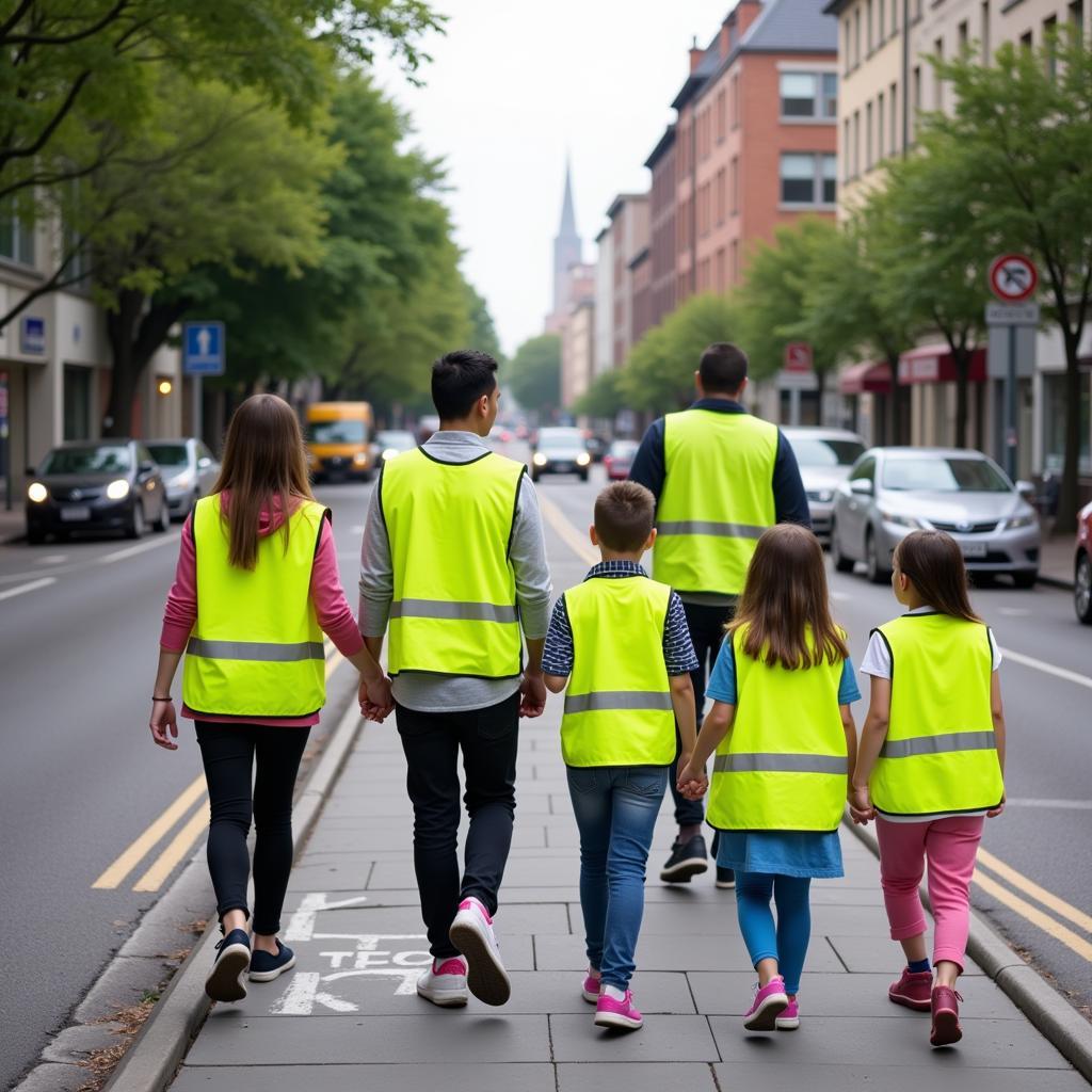 Kinder mit Sicherheitswesten