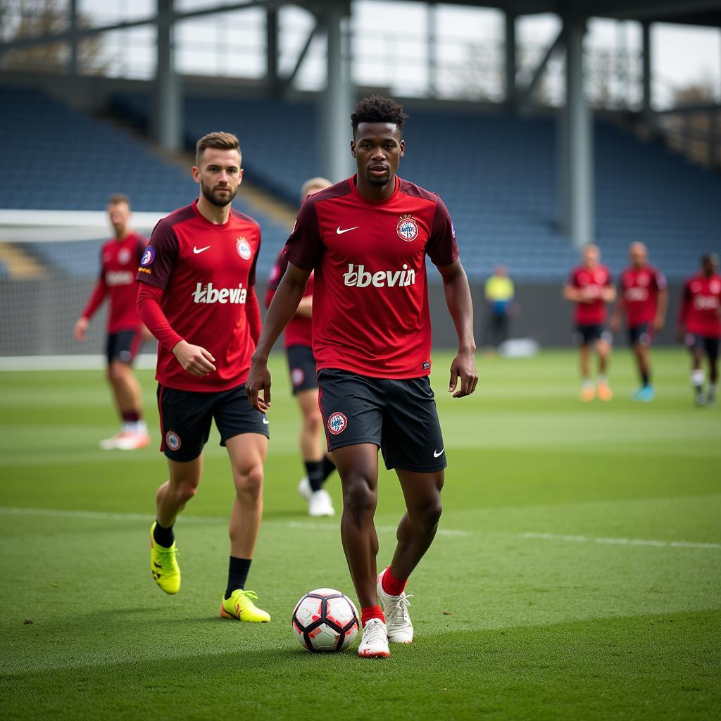 Spieler im Trainingslager