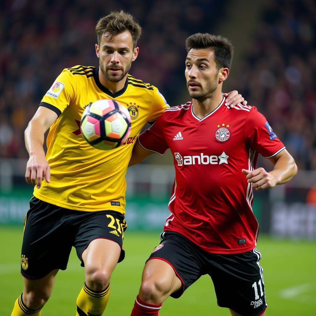 Spieler von Leverkusen und Häcken