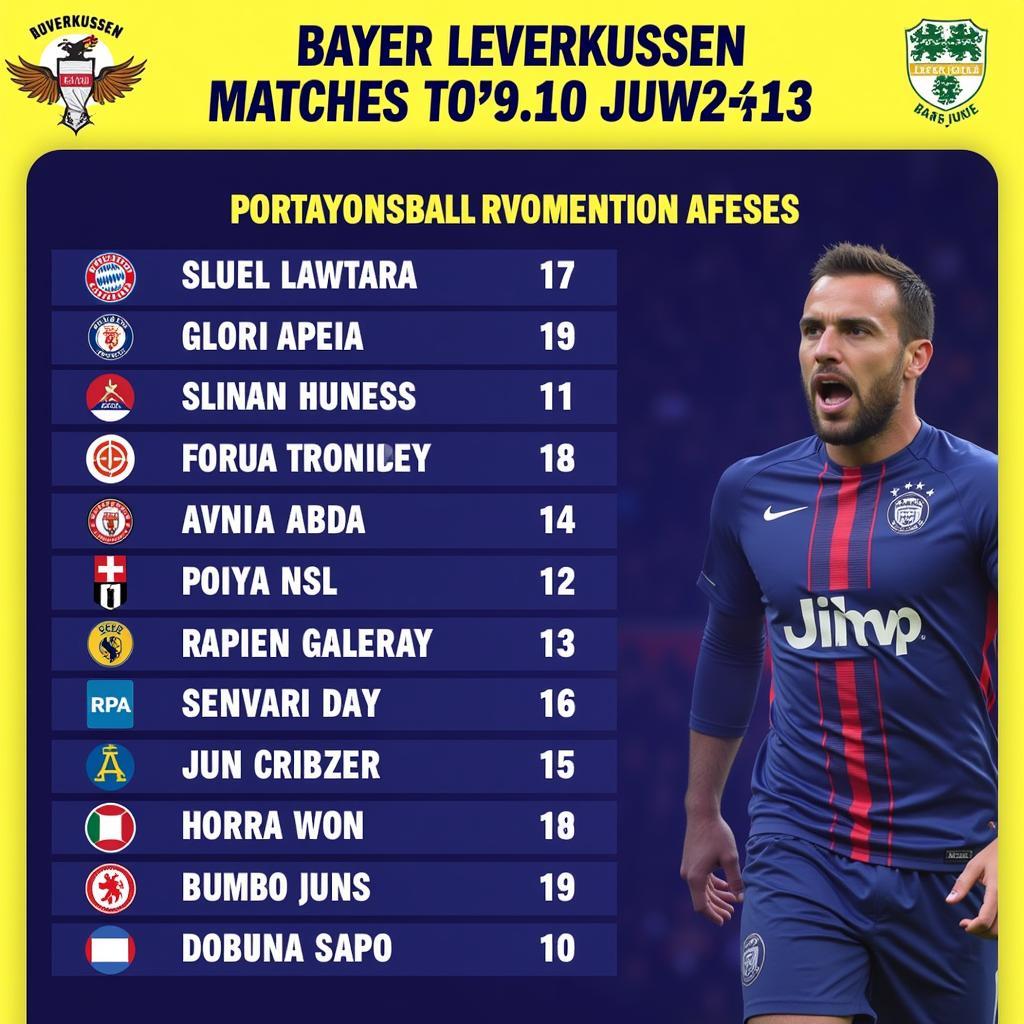 Spielplan Bayer Leverkusen