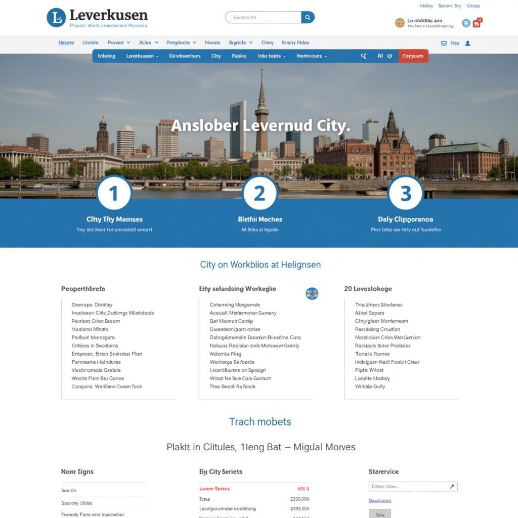 Stadt Leverkusen Webseite