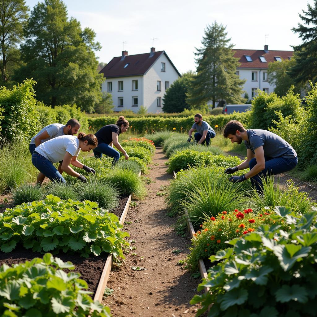 Gemeinschaftsgarten in Leverkusen Rheindorf