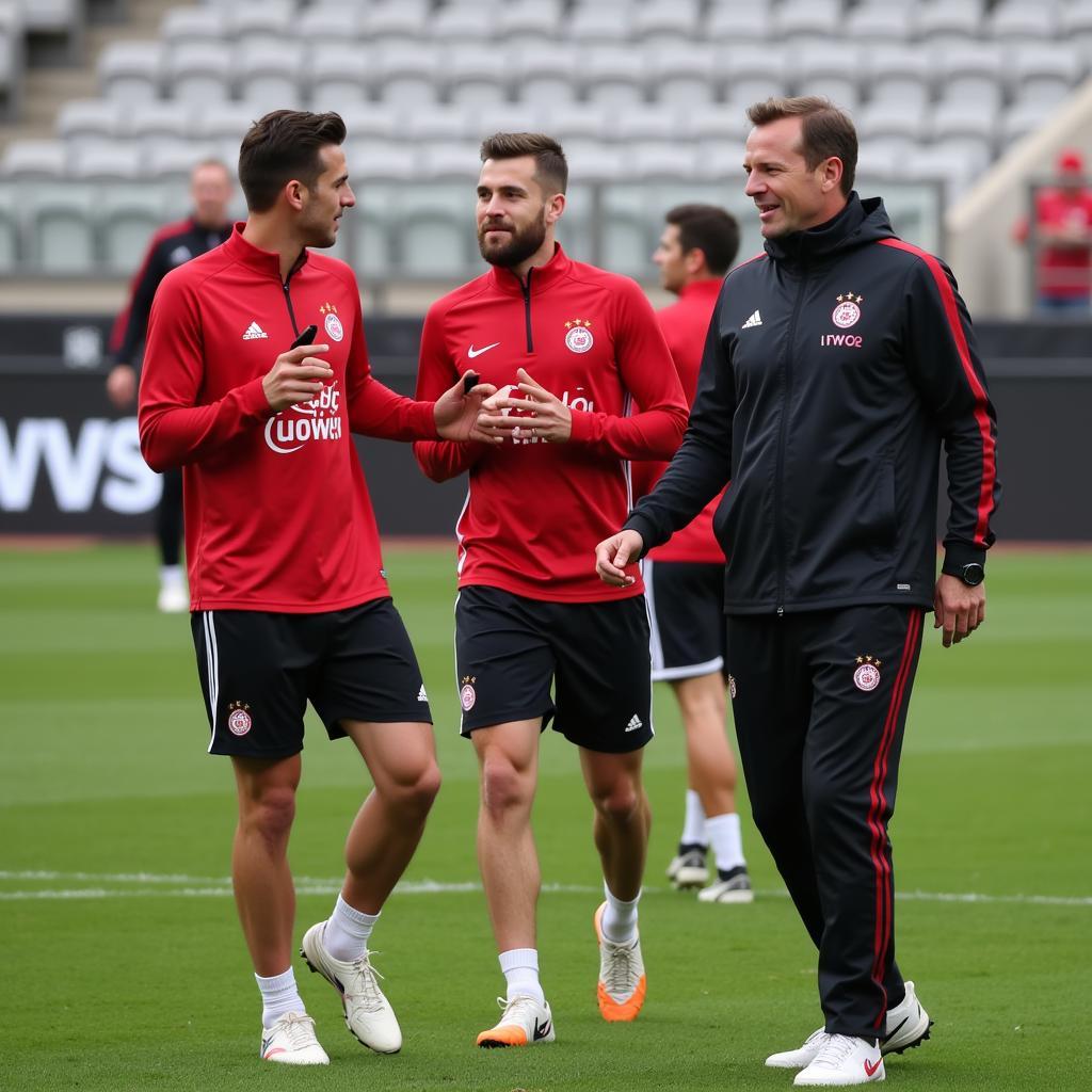 Stanisic im Training mit Bayer Leverkusen