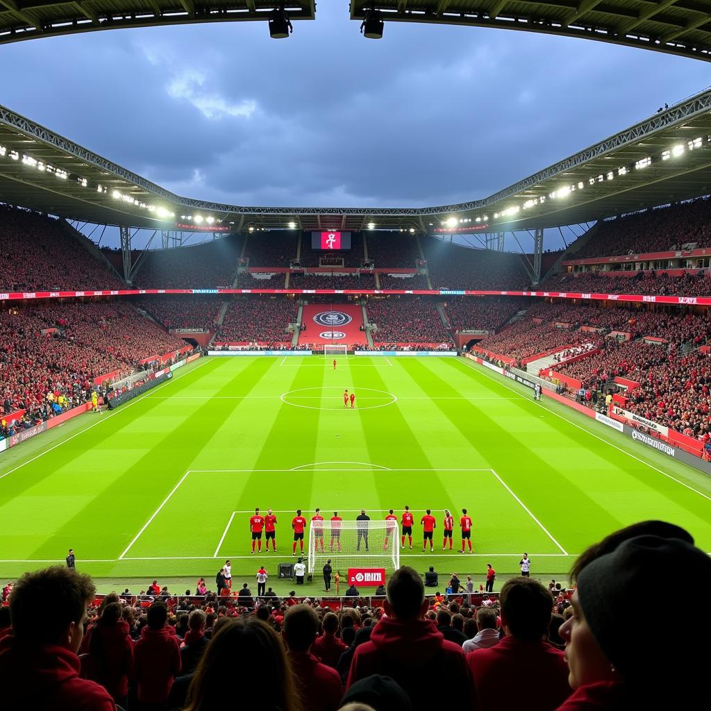 DFB-Pokal Spiel Stuttgart gegen Leverkusen