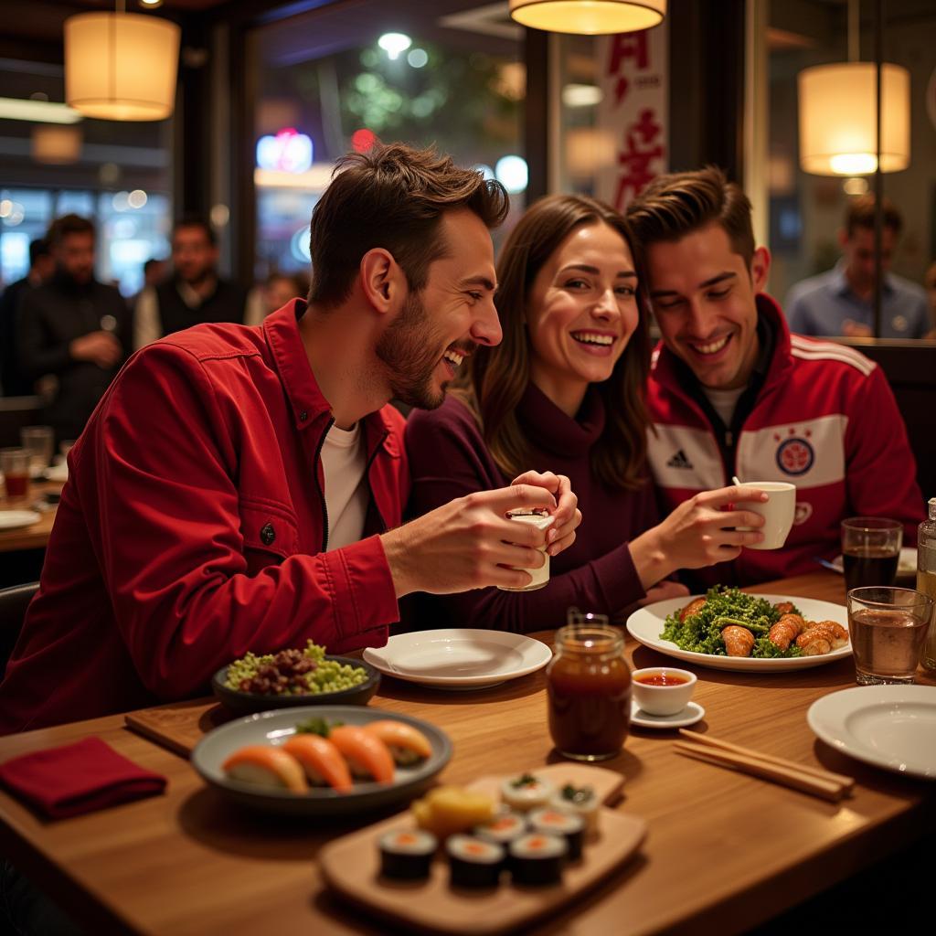 Sushi Genuss in Leverkusen nach dem Spiel