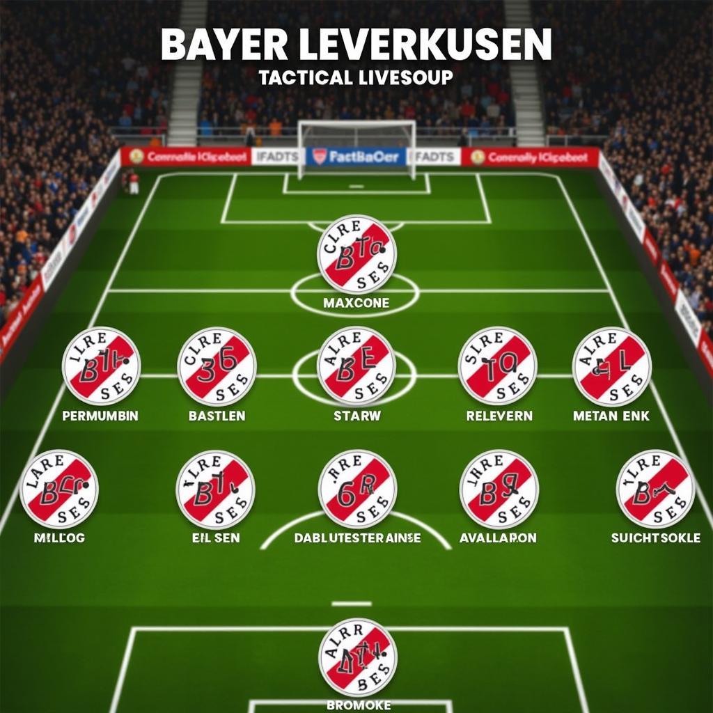 Taktische Aufstellung von Bayer Leverkusen