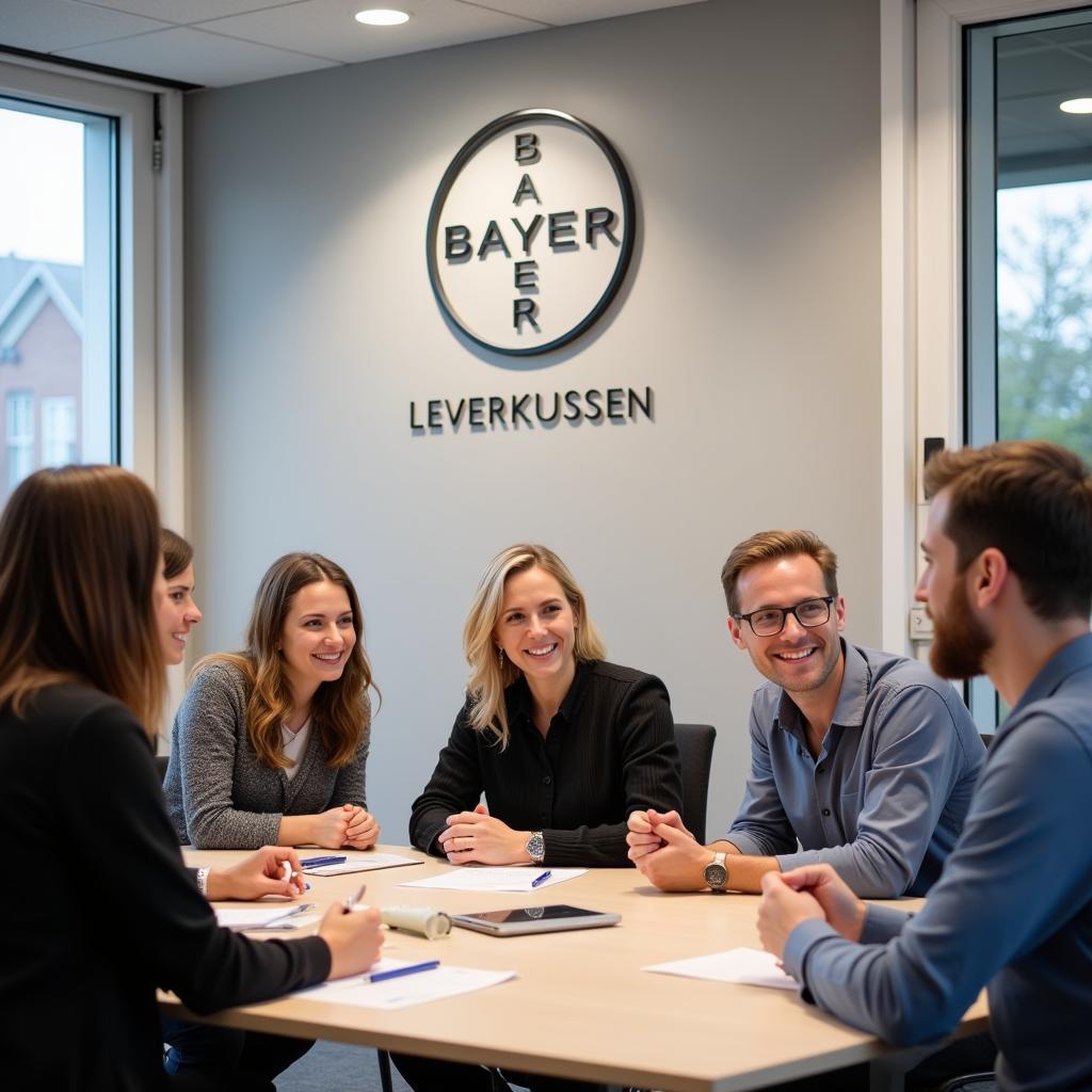 Teammeeting bei Bayer Leverkusen