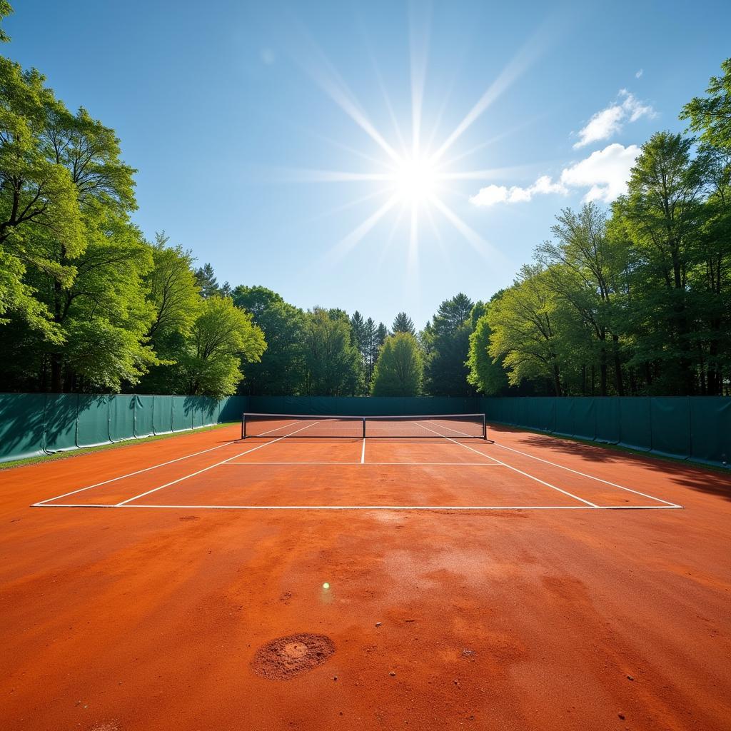 Tennisplatz in Leverkusen