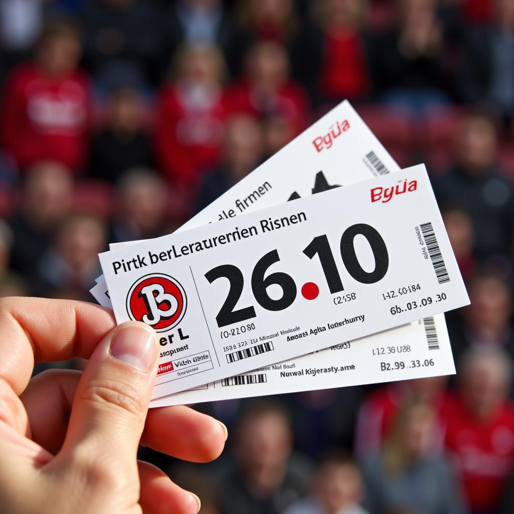 Ticketverkauf für das Leverkusen Heimspiel