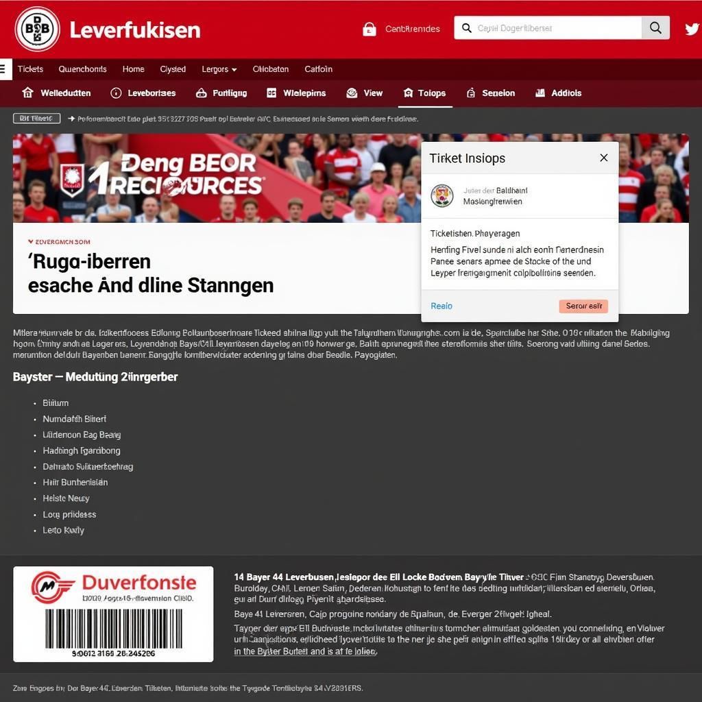 Ticketbörse Bayer Leverkusen Startseite