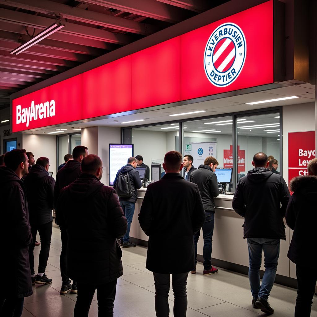 Ticketschalter an der BayArena