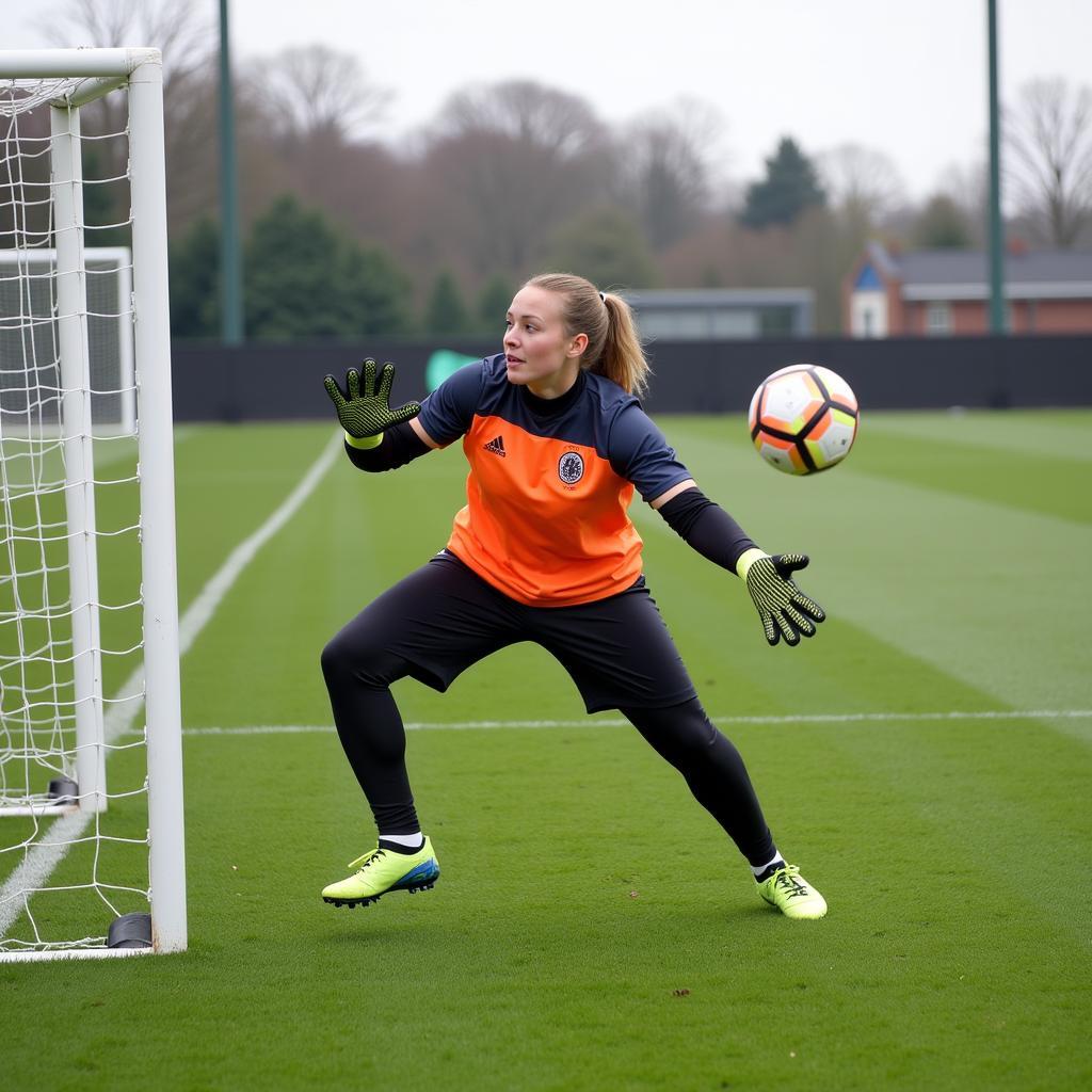 Torwarttraining bei Bayer Leverkusen Frauen