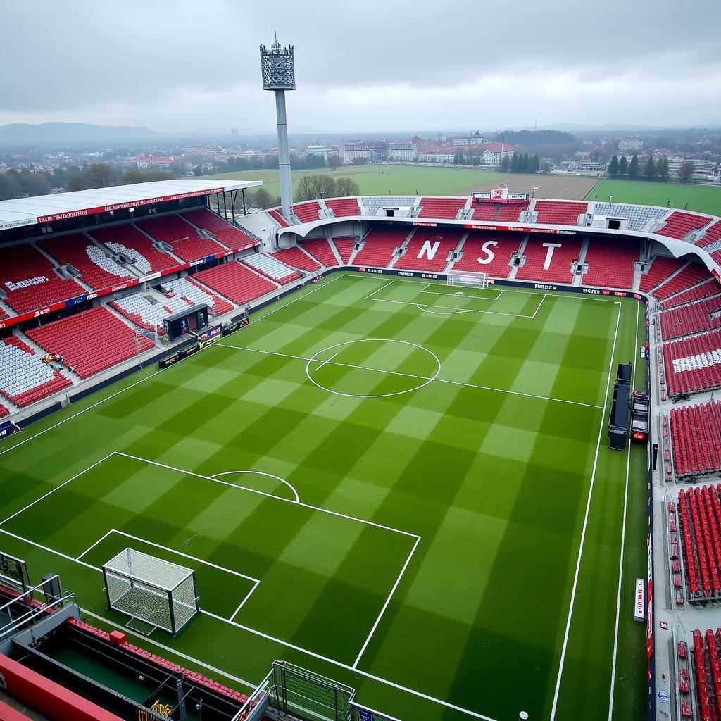 Modernes Trainingsgelände von Bayer Leverkusen