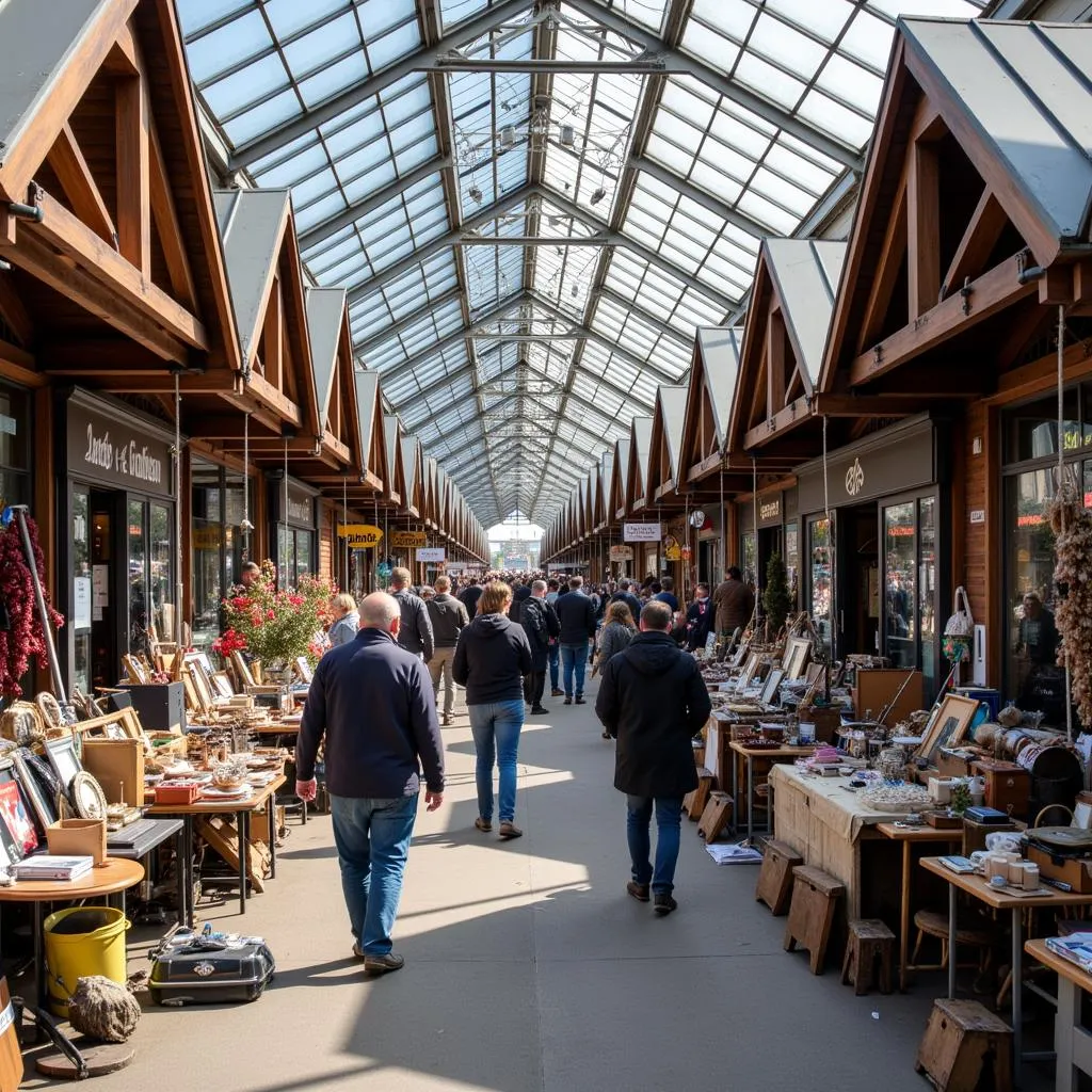 Lebendiger Trödelmarkt in Leverkusen