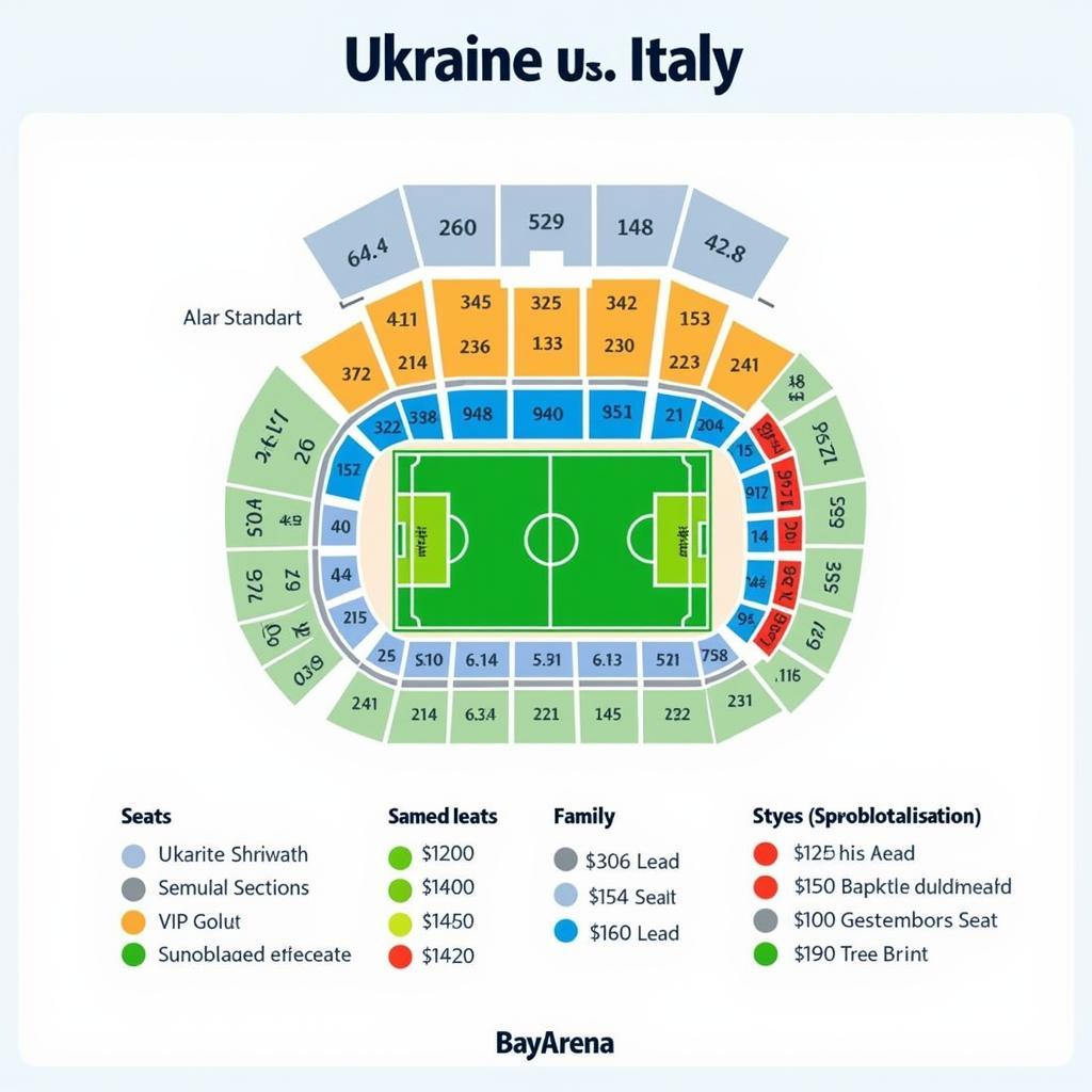 Ticket Kategorien und Preise für das Ukraine Italien Spiel in Leverkusen