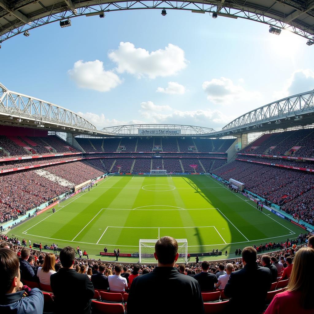 Panoramablick auf das Ulrich-Haberland-Stadion