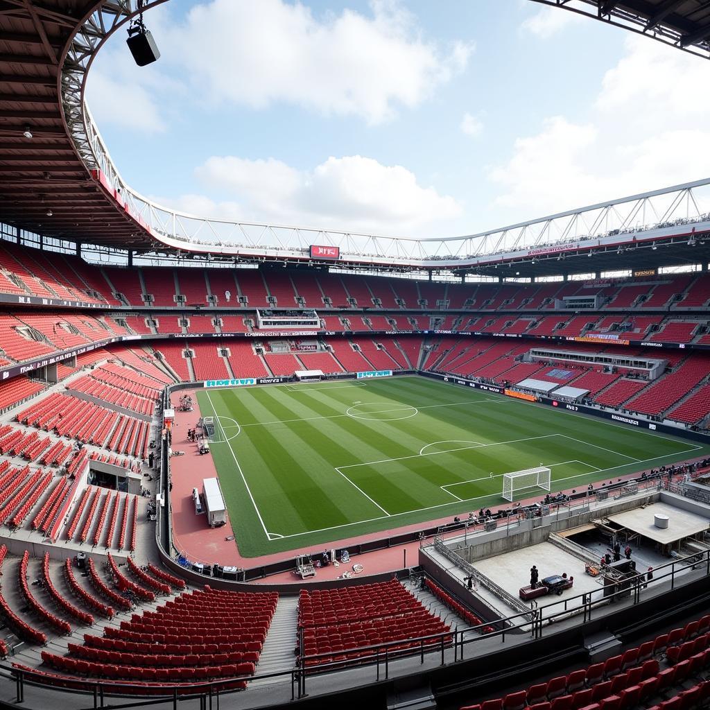 Modernisierung der BayArena in Leverkusen