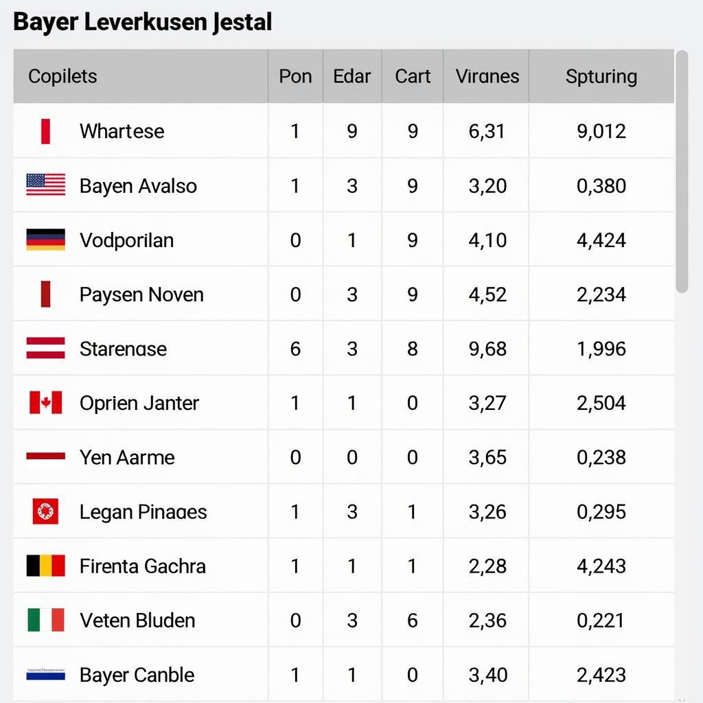 Aktuelle Statistik zur Ungeschlagen-Serie von Bayer Leverkusen