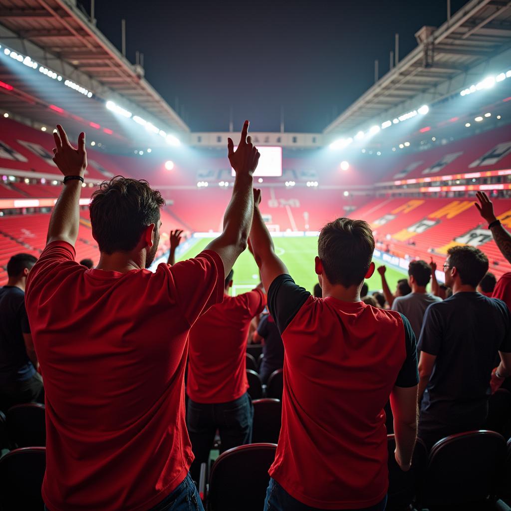 Die Fans von Union Berlin und Bayer Leverkusen: Leidenschaft pur