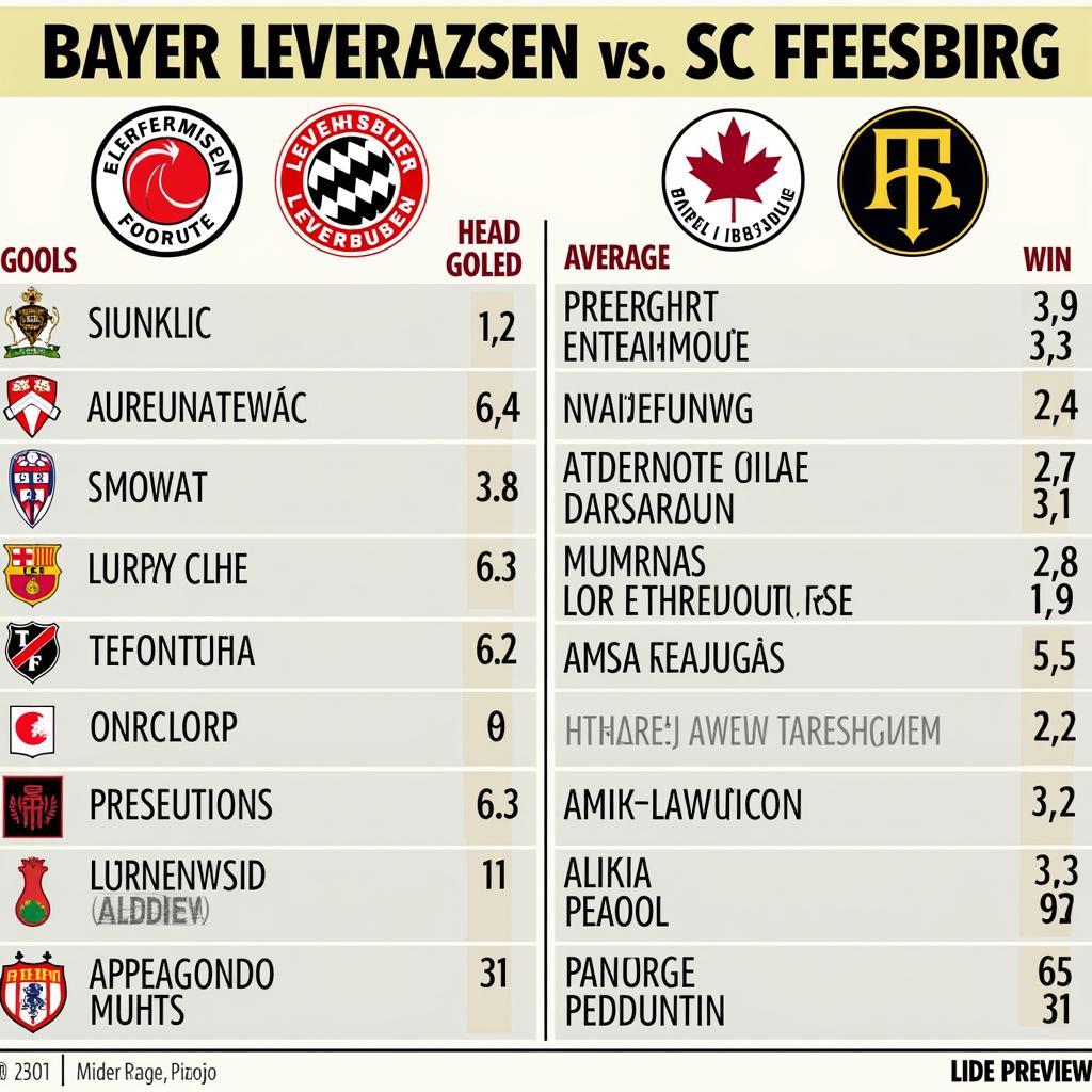 Vergleich Bayer Leverkusen SC Freiburg