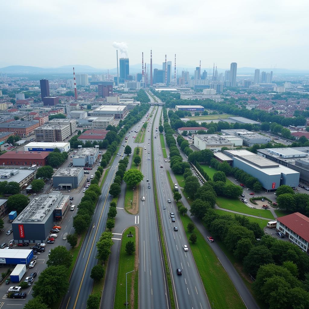 Verkehr und Industrie in Leverkusen