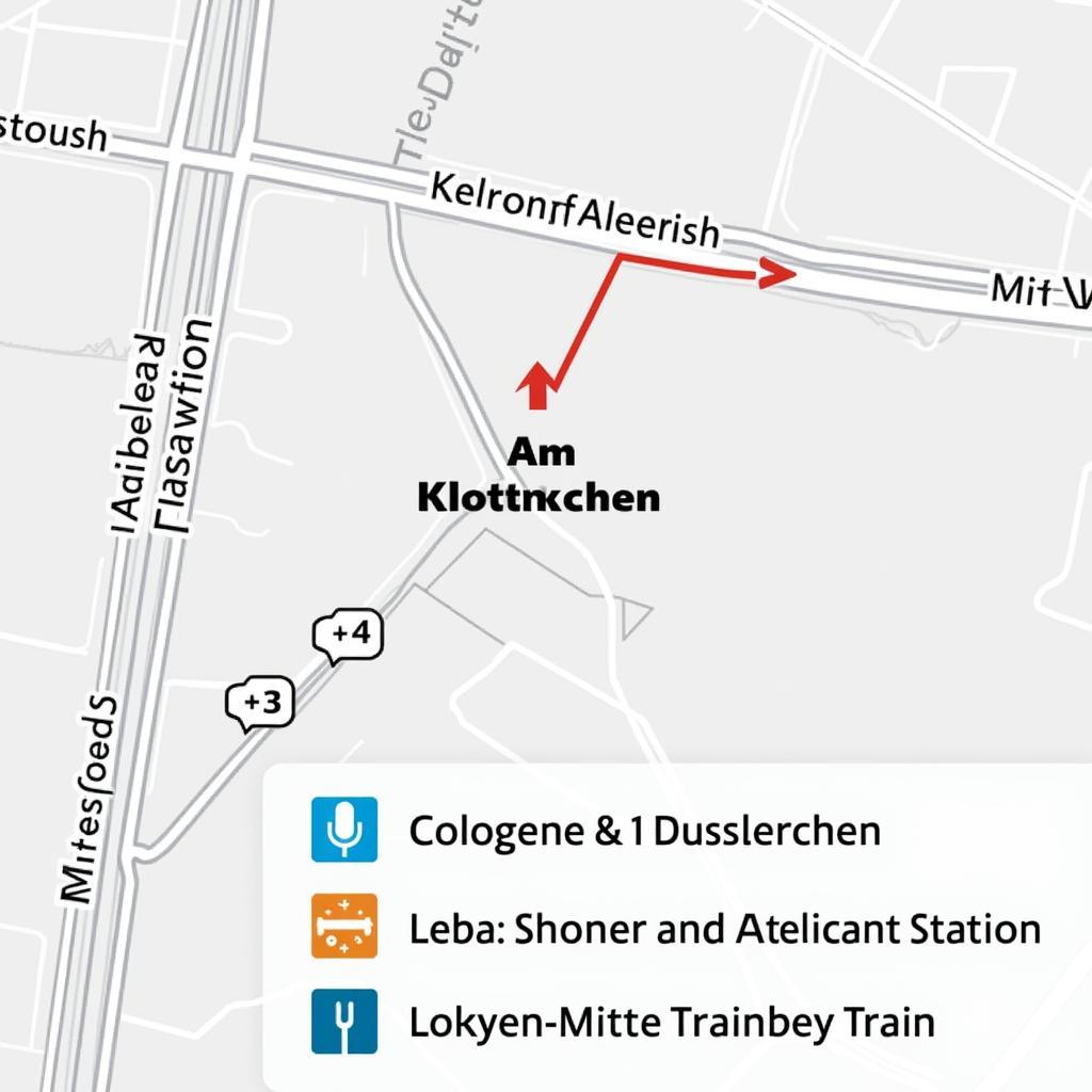 Karte der Verkehrsanbindung Am Klösterchen Leverkusen