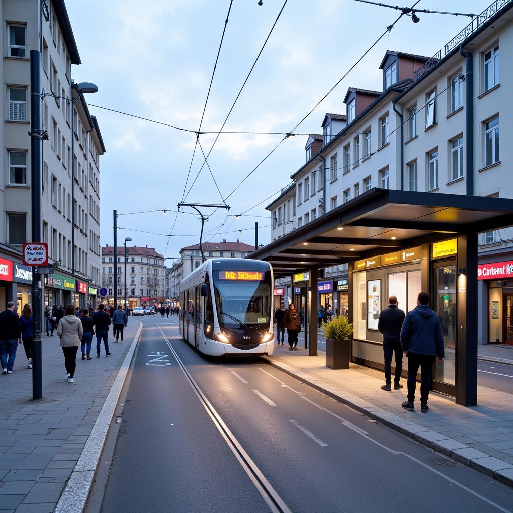 Verkehrsanbindung in Leverkusen Bürrig