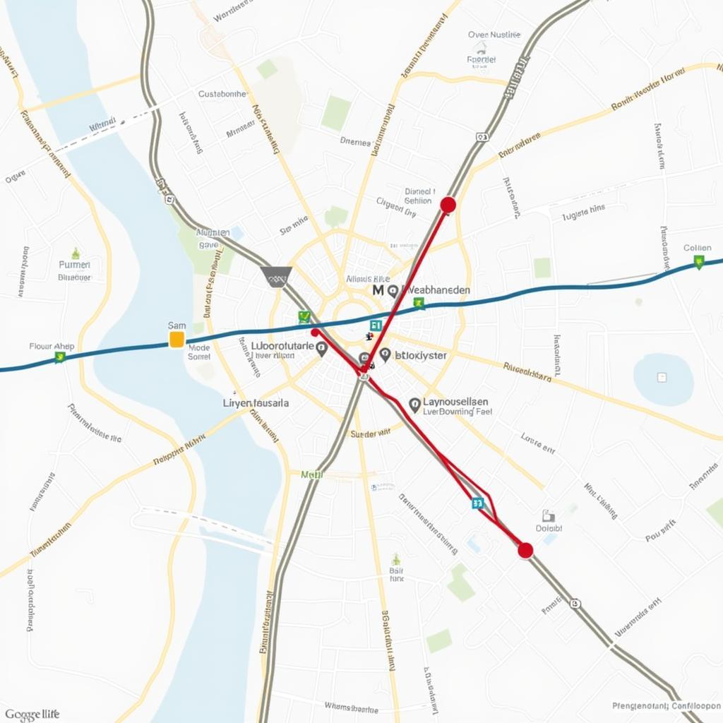 Verkehrsfluss in Leverkusen während des Brückenabriss