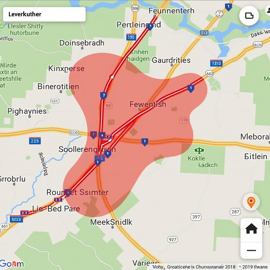 Aktuelle Verkehrslage auf der A1 bei Leverkusen