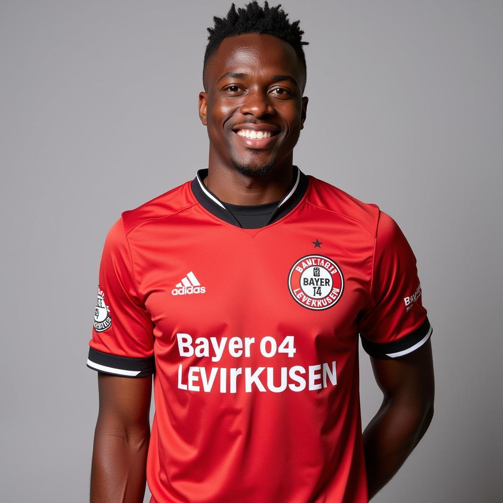 Victor Boniface im Bayer 04 Leverkusen Trikot