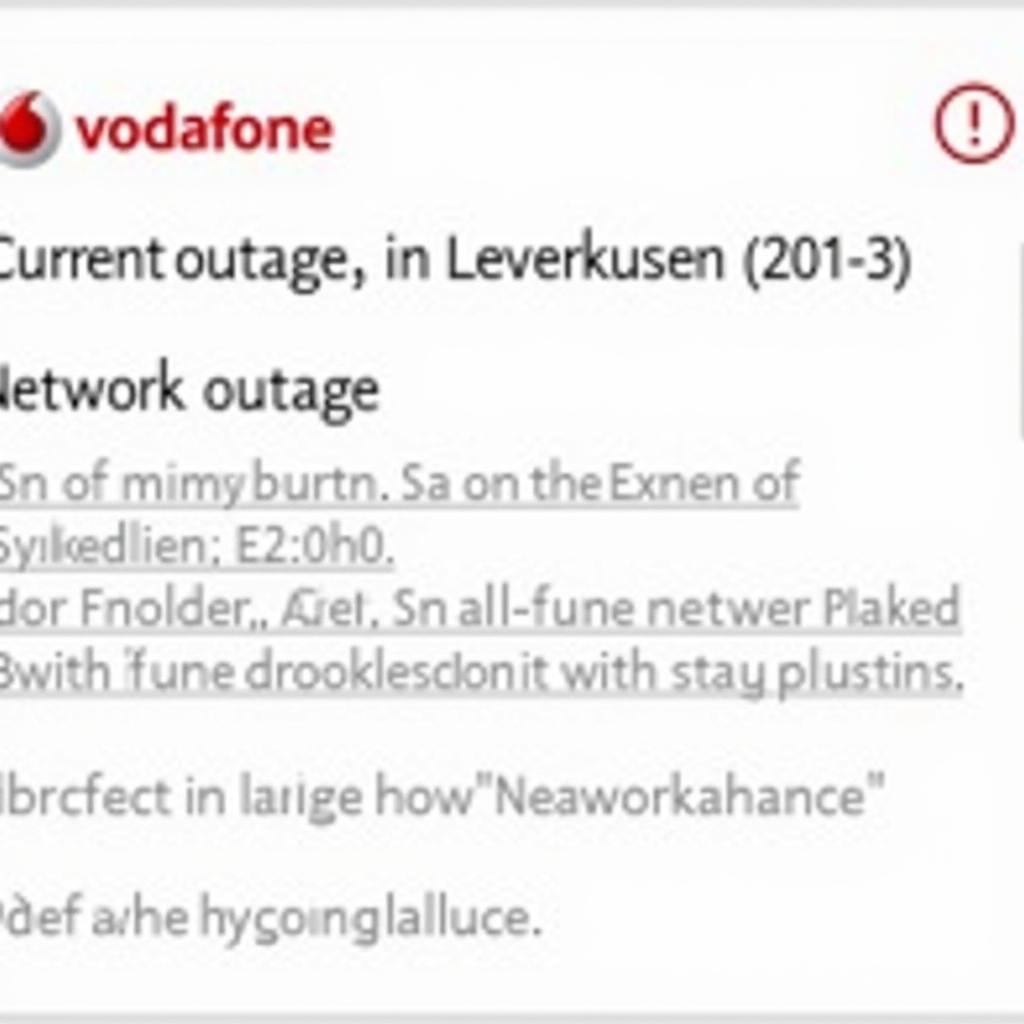 Vodafone Störungsmeldung App