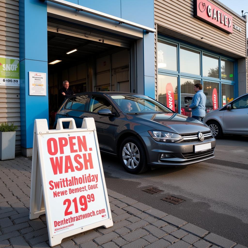 Autowaschanlage in Leverkusen am Pfingstmontag geöffnet