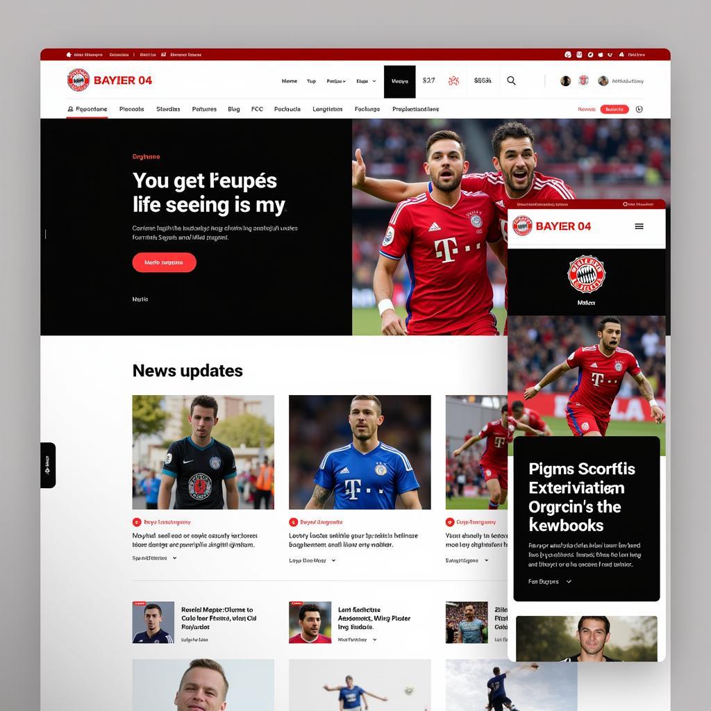 Professionelle Website-Entwicklung für Bayer 04 Leverkusen: Optimiere dein Online-Erlebnis.