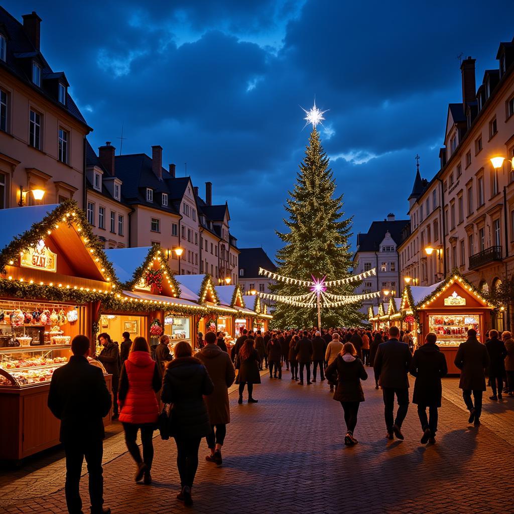 Eröffnung des Leverkusener Weihnachtsmarktes in Wiesdorf