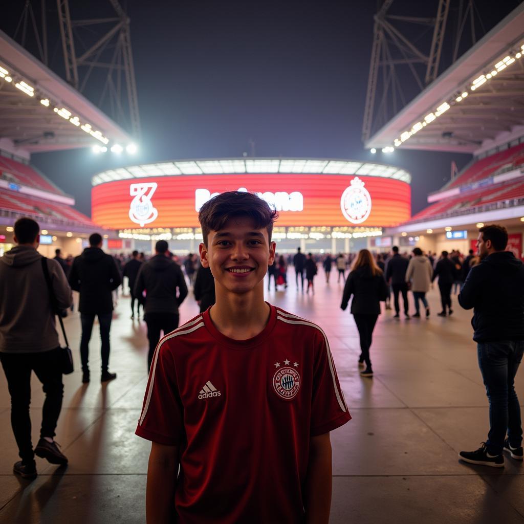 Werkstudent bei Bayer Leverkusen im Stadion