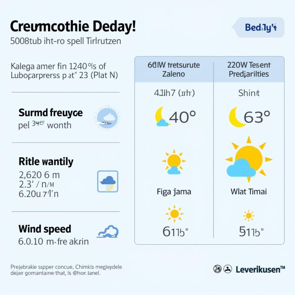 Heutige Wettervorhersage für Leverkusen