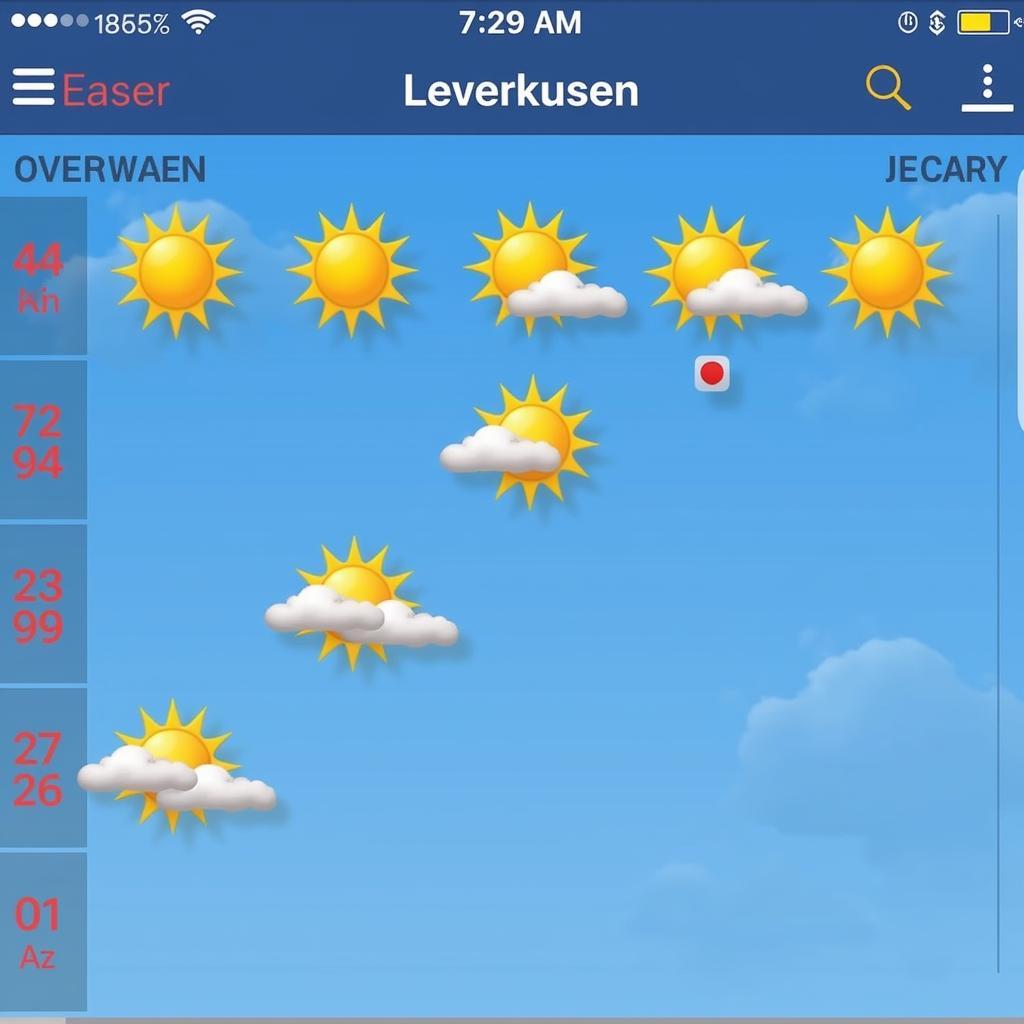 Wettervorschau Leverkusen